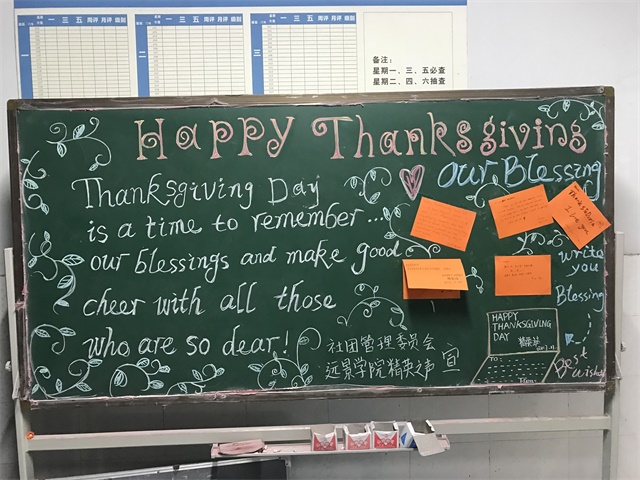 社团活动】happy thanksgiving day——记远景学院精英之声第3期英语